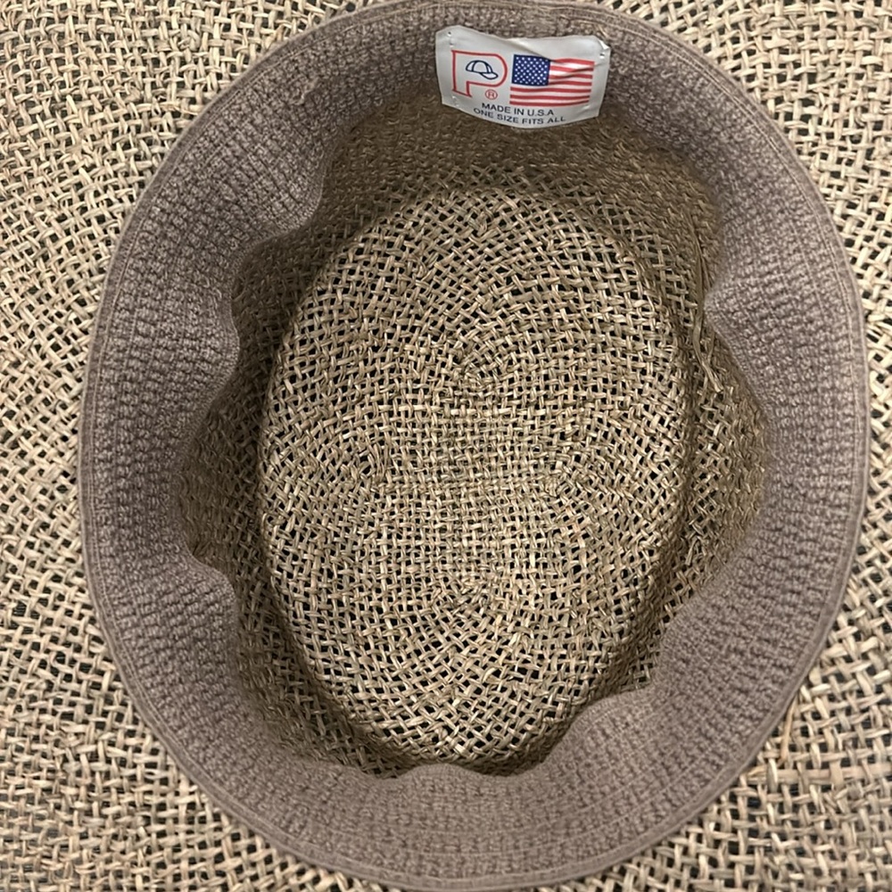 Vintage P label straw panama hat very good condition - Picture 9 of 13